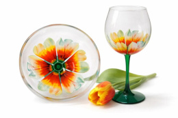 Бокал для вина стеклянный 650мл Бутон. Тюльпан, в п/у Декостек 306-Н9Д