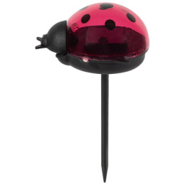 Фонарь садовый пластиковый Божья коровка 7,6х6х14см, на солнечной батарее Park 109245