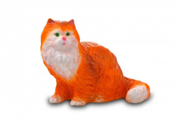 Фигурка садовая гипсовая Кот Васька рыжий 45х35см ГусьДекорЛюкс 4С37Р