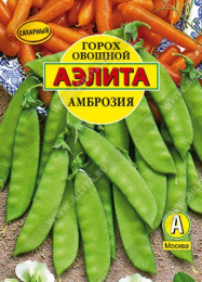 Горох Амброзия сахарный  25г фермерский пакет Аэлита 571723