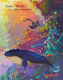 Тетрадь 160 листов Глубоко в океане, на кольцах 160-2949