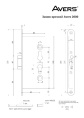 Замок врезной Avers 2000-ZN противопожарный Avers 13992