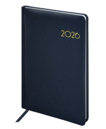 Еженедельник датированный А5 64 листа Brauberg Select темно-синий, 2026 117181