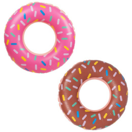 Круг для плавания надувной детский  97см Большой пончик, в ассортименте, 14+ Ecos 993172