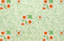 Клеенка столовая на тканевой основе ТВ 1,30х25м зеленый Колорит 147/3