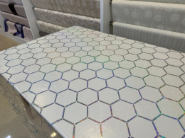 Клеенка столовая силиконовая с печатью Laser 0,8х20м 0,65мм Grace LS-7020B-80