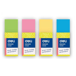 Ластик Deli Uspire, ПВХ, ассорти CH348