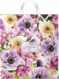 Пакет подарочный ПВД петлевой 38х42см 40мкм Адель ПР3842АД