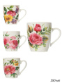 Кружка керамическая 250мл Цветы S749/680915
