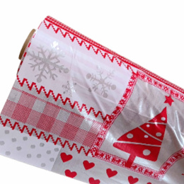 Клеенка столовая на нетканой основе 1,37х30м Новогодняя Радужный Дом РД15460