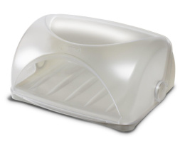 Хлебница пластиковая 7,4л 31х25х15см Грана, светло-серый Martika С840СЕР