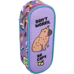 Пенал Devente овальный Capybara, с внутренним органайзером-створкой 7023436