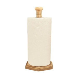 Подставка для бумажного полотенца деревянная с полотенцем Мирхозторг 1274
