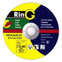 Круг отрезной RinG 180 х 2,0 х 22 по бет. 011180222б