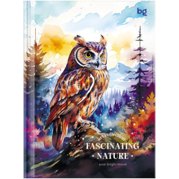 Блокнот А6  80 листов Биз BG Акварель Дикая природа, книжный переплет ББ6Т80_ЛГ 62663