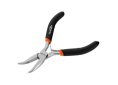 Длинногубцы изогнутые 130мм обрезиненные (двухкомпонентные) ручки, никелированные, изогнутые, авторазжим, Мини Sparta 17822