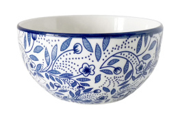 Салатник фарфоровый 140мм/450мл Floral pattern Коралл YX2402-55B