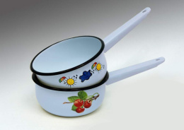 Ковш эмалированный 1,5л без крышки с декором Магн, в ассортименте Эмаль Магнитогорск 2008/4