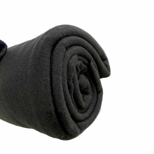 Плед 150х200см флис Черный ДомВелл 