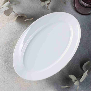 Блюдо фарфоровое овальное 300мм, белый Радужный Дом РД75340