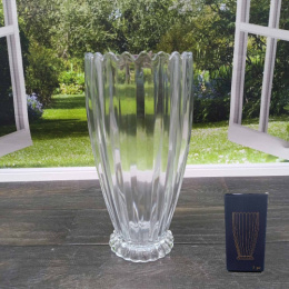 Ваза для цветов стеклянная бутон h-28см d-13см Лилия Радужный Дом РД80078