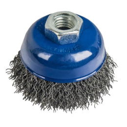 Щетка чашечная для УШМ по металлу 65мм/М14 гофрированная проволока Ring RinG 249321