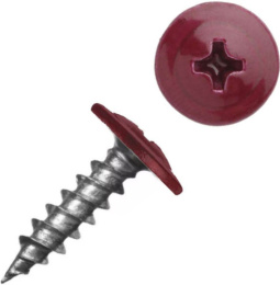 Саморез с п/ш острый 4,2/16 RAL 3005 (красное вино) 284-42163005