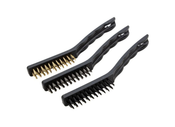 Щетки набор 3шт. металлические, пластиковая ручка Matrix 74863