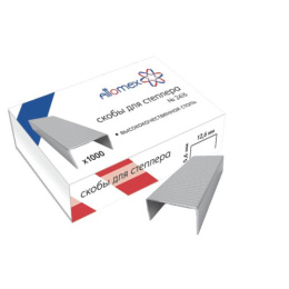 Скобы для степлера №24 24/6 Attomex 1000шт., в к/к 4141300