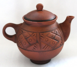 Чайник заварочный керамический (молочение) 0,6л Кунгурская керамика 120451