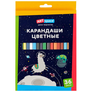 Карандаши цветные 36 цветов Artspace Космонавты CP36_009