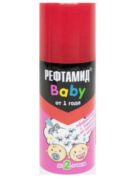 Аэрозоль от комаров, мошек 100мл Baby от 1 года Рефтамид