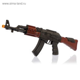 Автомат с трещоткой АК-47 38х12см, в пакете 733414