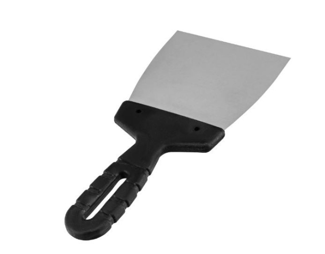 Шпатель нержавеющий 100мм пластиковая ручка Sparta 85135