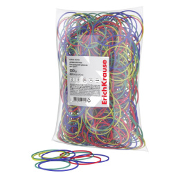 Резинки для денег  500г 60мм ErichKrause, ассорти 59816