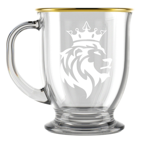 Кружка стеклянная 450мл Король лев Декостек 2121-ГЗ4