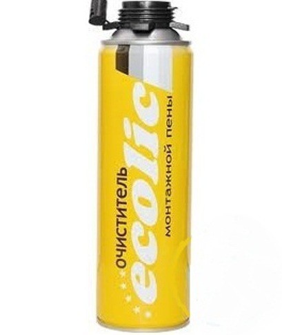 Очиститель монтажной пены 360г/650мл Ecolic