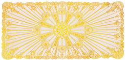 Салфетка виниловая прямоугольная 40х84см Лейс, золото Grace LO-0920A