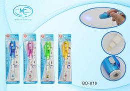 Ручка-шпион, невидимые чернила + ультрафиолетовый фонарик + шариковая ручка МС-816 BD-816