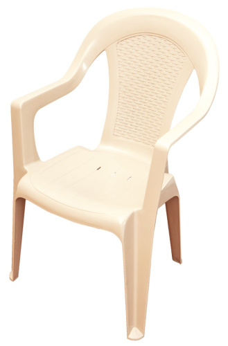 Кресло пластиковое Ротанг бежевый Ар-Пласт 11013