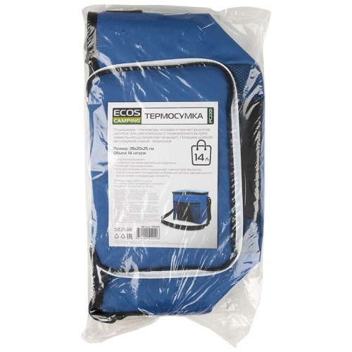 Термосумка 14л 28x20x25см PC2201, синий Ecos 104568