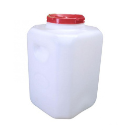 Бочка  50л пластиковая пищевая прямоугольная, горловина d-21,5см Альтернатива М297