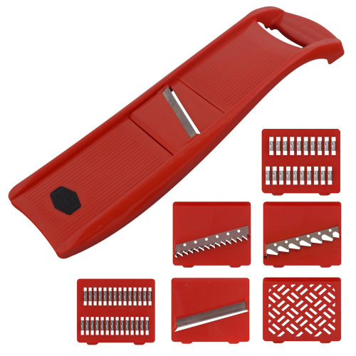 Овощерезка многофункциональная нержавеющая сталь + пластик  6 предм. Мультидом МТ76-113