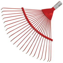 Грабли веерные проволочные 22 зуба металлические усиленные без черенка