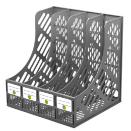 Вертикальный накопитель 4 секции Dolce Costo, серый 131/4510117 D00648-GR