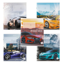 Тетрадь  18 листов клетка Sports Car, обложка картон 106479