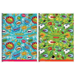 Тетрадь  96 листов А4 Паттерн. Комикс, гребень Т96А4СПК_36622
