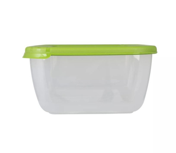 Контейнер для СВЧ пластиковый 2,5л квадратный Лайт Полимербыт С544