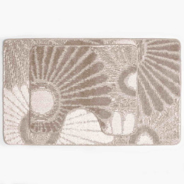 Комплект ковриков напольных для ванной и туалета на латекс. основе Classic Color 2пр. 50х 80см/40х50см толщина 11мм, бежевый Aqua-Prime 02