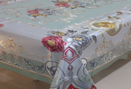 Клеенка - скатерть на тканевой основе 120х150см 20шт. в рулоне Жасмин 006M-S